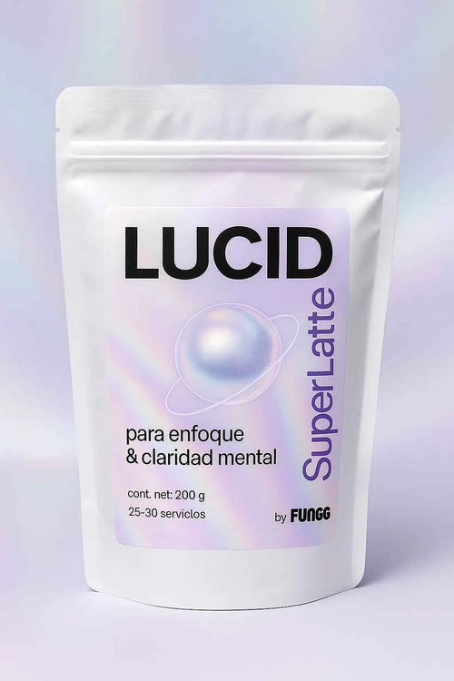 Lucid SuperLatte – Enfoque Natural con Hongos Adaptógenos 200grs (25 servicios)