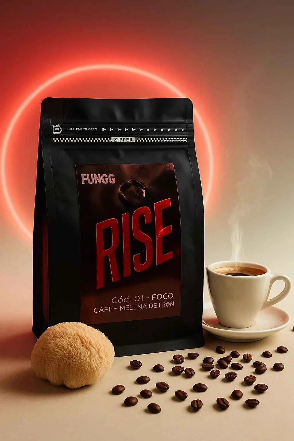 RISE: + Foco sostenido | Café con hongos adaptógenos para enfocarte - Bolsa 250grs (25 - 30 tazas)