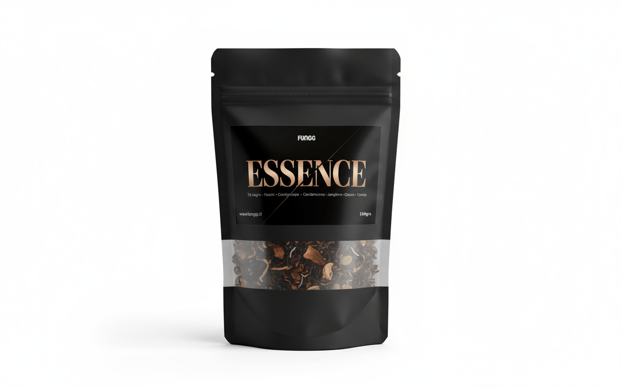 Té Essence – Fortaleza e Inmunidad con Té Negro, Reishi y Cordyceps - Fungg